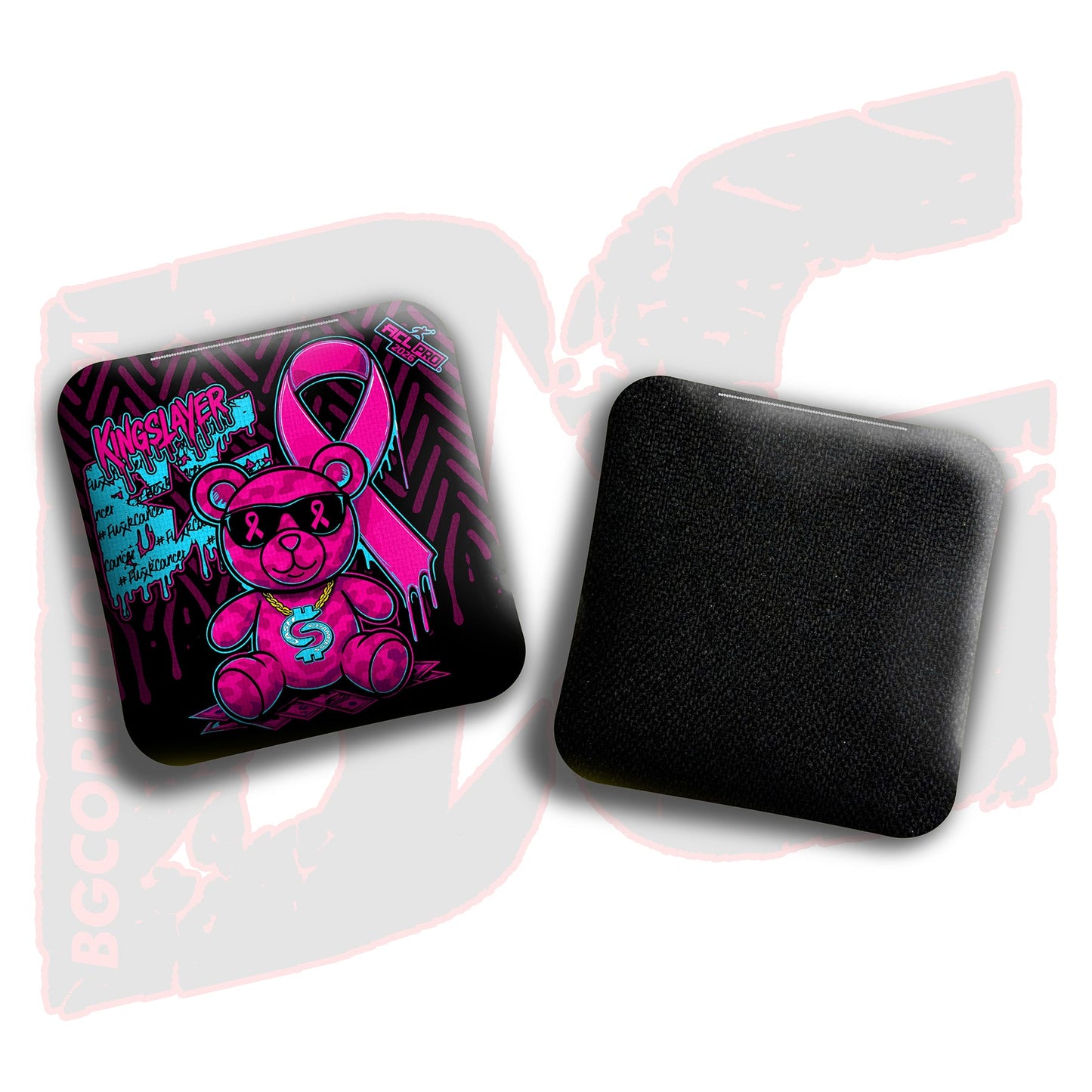 2026 BG "Cash Chamness BCA Teddy Bear" - Multiple Bag Models - ACL Pro Stamped Cornhole Bags - SET OF 4 BAGS