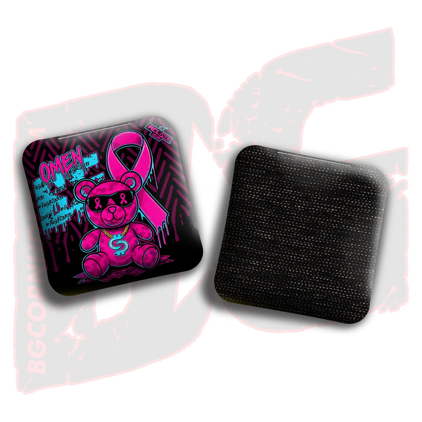 2026 BG "Cash Chamness BCA Teddy Bear" - Multiple Bag Models - ACL Pro Stamped Cornhole Bags - SET OF 4 BAGS