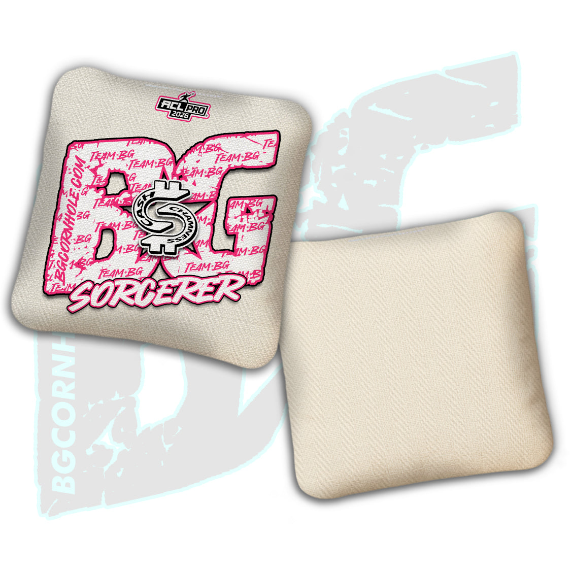 2026 BG "CA$H Chamness” Edition -  Multiple Bag Models - ACL Pro Stamped Cornhole Bags - SET OF 4 BAGS