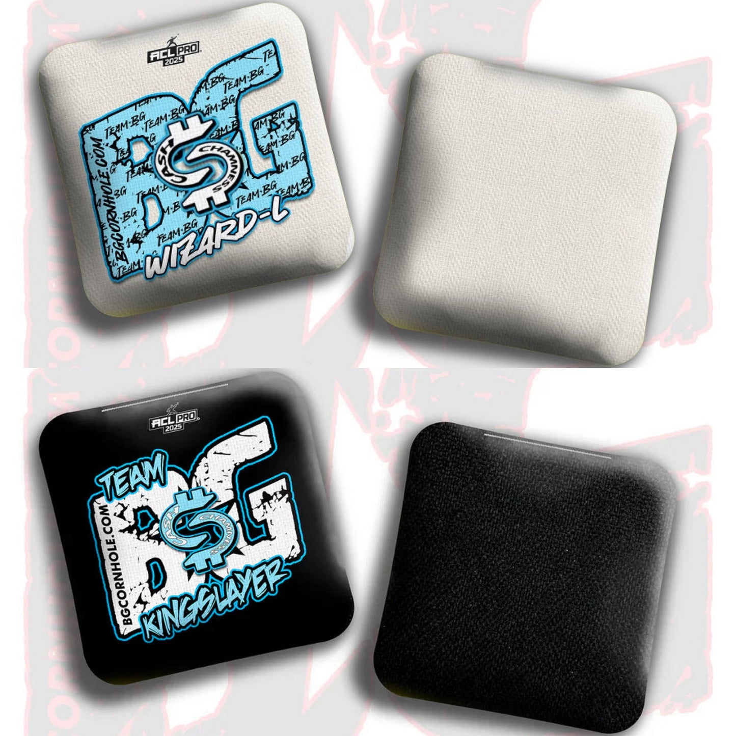 2026 BG “CA$H” - Multiple Bag Models - ACL Pro Stamped Cornhole Bags - SET OF 4 BAGS